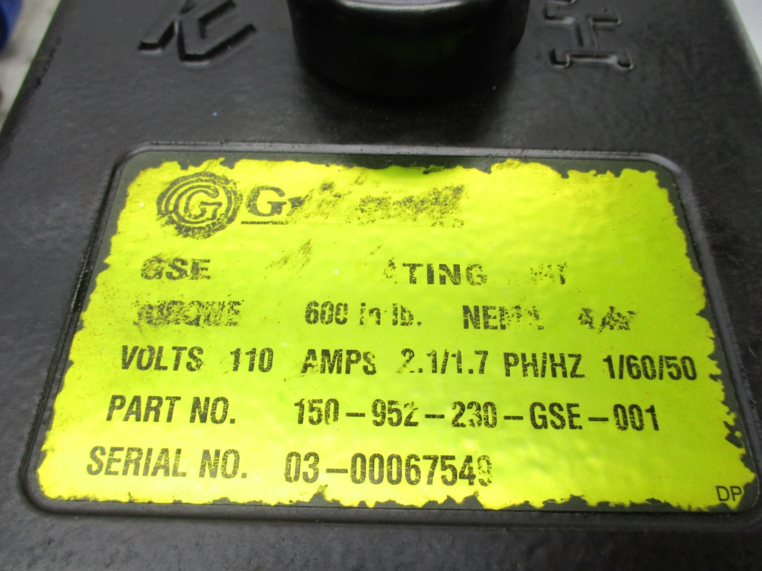 KEYSTONE 150-952-230-GSE-001 110V 2.1A UNMP