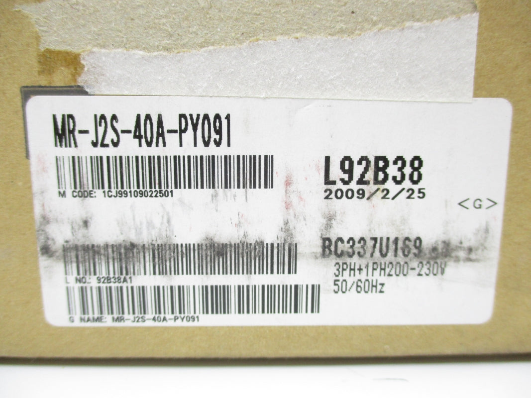 MITSUBISHI MR-J2S-40A-PY091 230V 3.9A NSMP