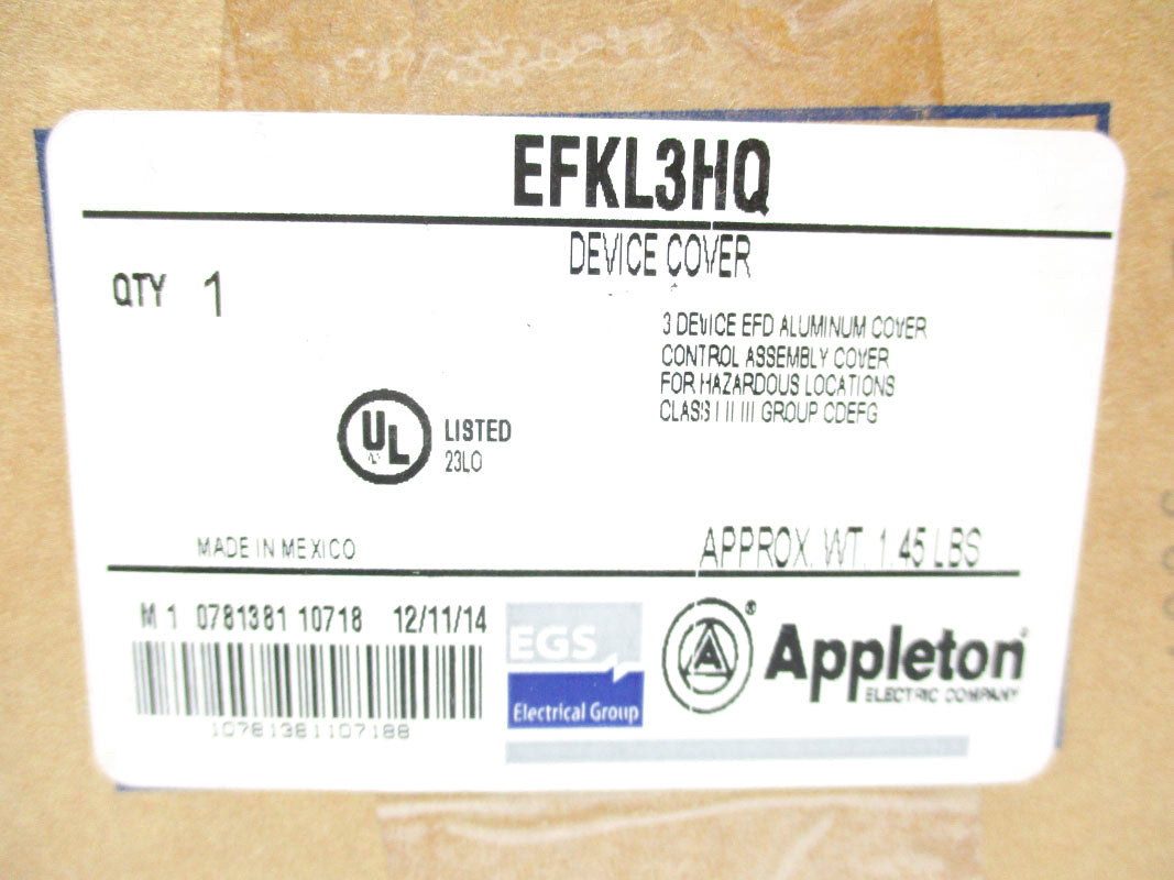 APPLETON EFKL3HQ NSFS