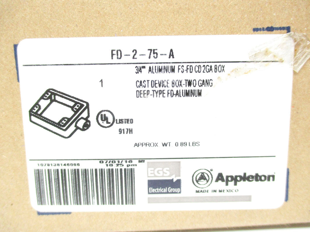 APPLETON FD-2-75-A NSMP