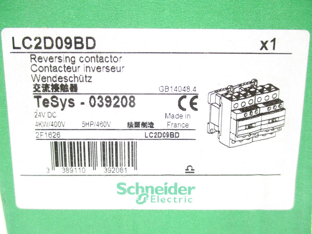 SCHNEIDER ELECTRIC LC2D09BD 24VDC NSMP