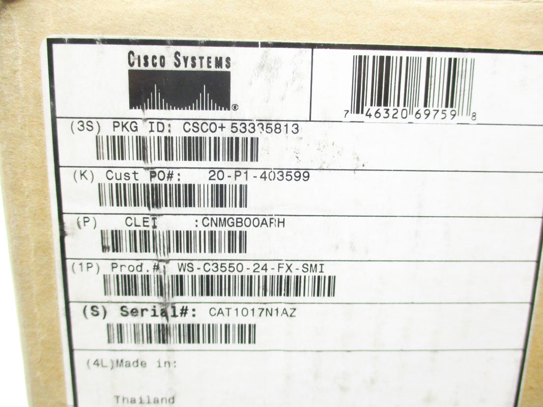 CISCO SYSTEMS WS-C3550-24-FX-SMI NSMP