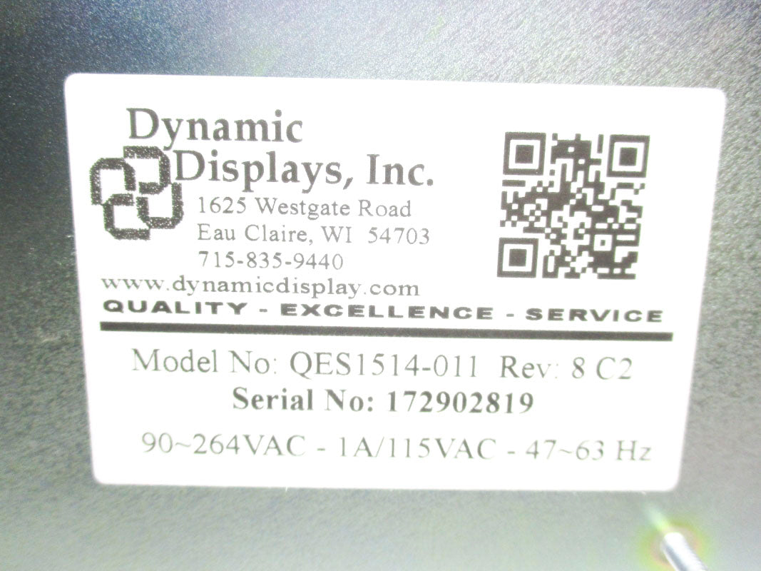 DYNAMIC DISPLAYS QES1514-011 90-264VAC NSMP