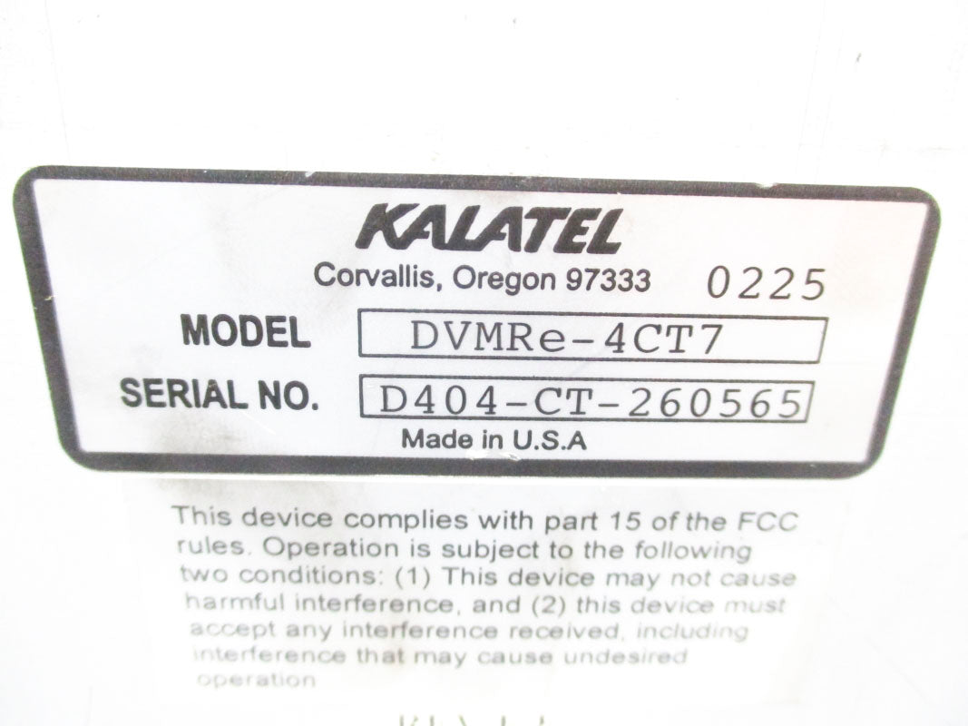 KALATEL DVMRE-4CT7 12VDC UNMP