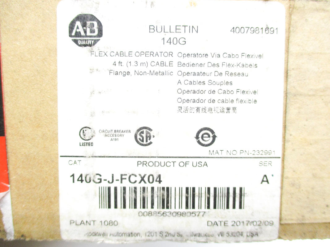 ALLEN BRADLEY 140G-J-FCX04 SER. A NSMP