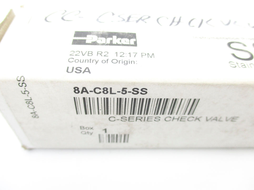 PARKER 8A-C8L-5-SS 22VB NSMP
