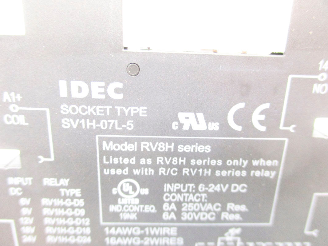 IDEC SV1H-07L-5 6-250VAC 6A NSNP