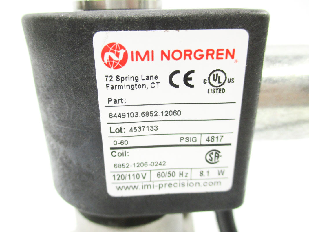 NORGREN 8449103.6852.12060 110/120V 0-60PSI NSNP