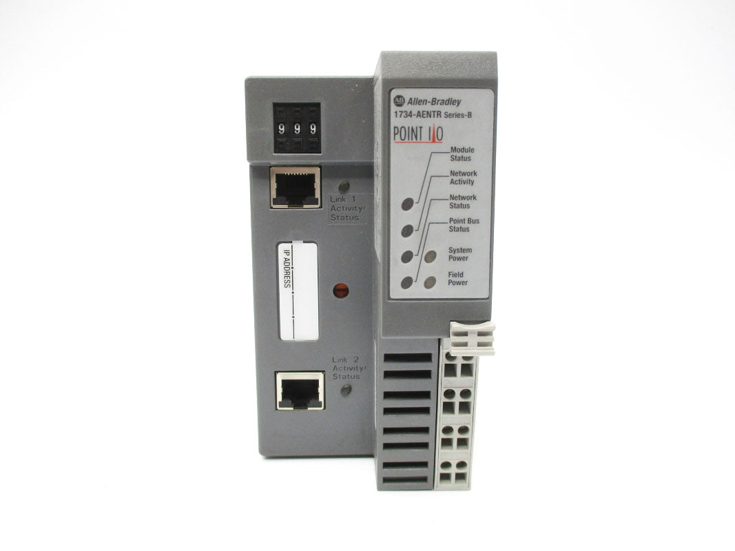 ALLEN BRADLEY 1734-AENTR SER. B 10-28.8VDC 10A F/W 4.003 NSMP
