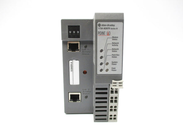 ALLEN BRADLEY 1734-AENTR SER. B 10-28.8VDC 10A F/W 4.003 NSMP