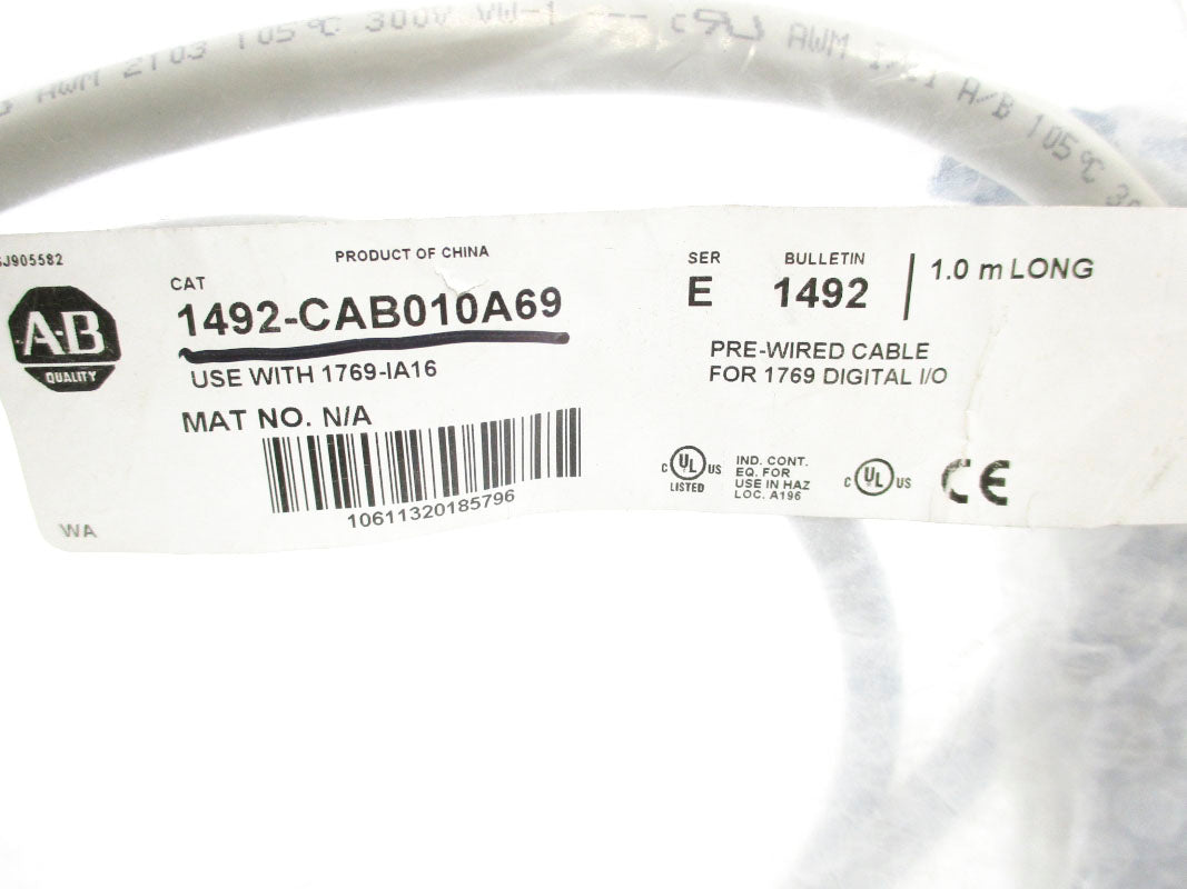 ALLEN BRADLEY 1492-CAB010A69 SER. E 1M NSMP