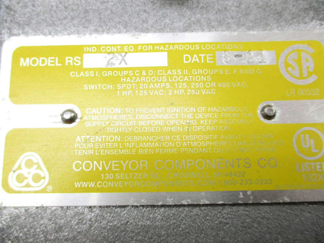 CONVEYOR COMPONENTS RS-2X 250VAC 20A NSNP