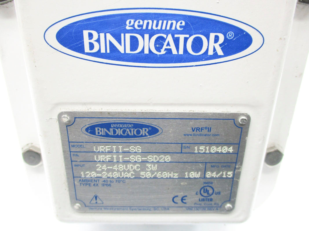 BINDICATOR VRFII-SG-SD20 24-48VDC 120-240VAC UNMP