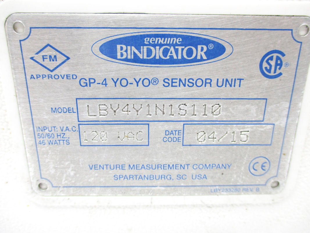 BINDICATOR LBY4Y1N1S110 120VAC UNMP