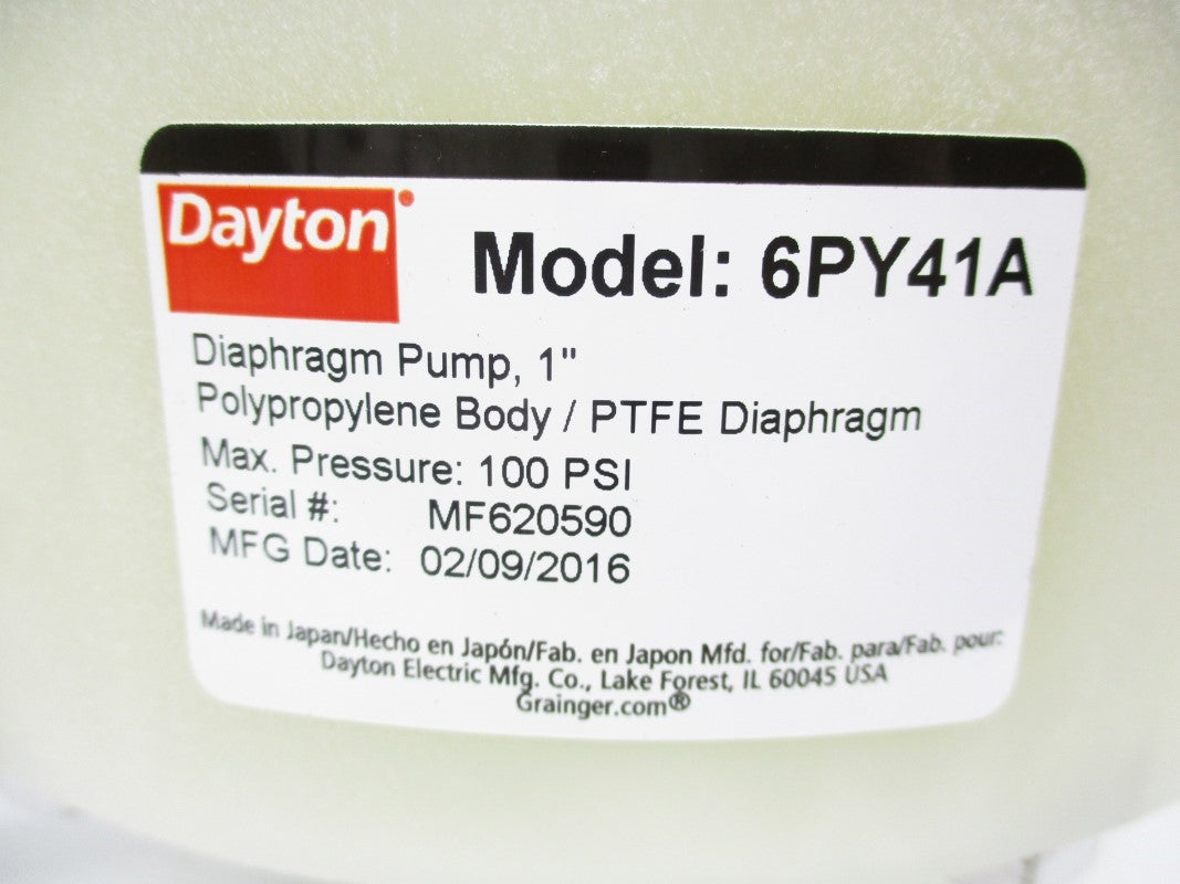 DAYTON 6PY41A 100PSI NSNP