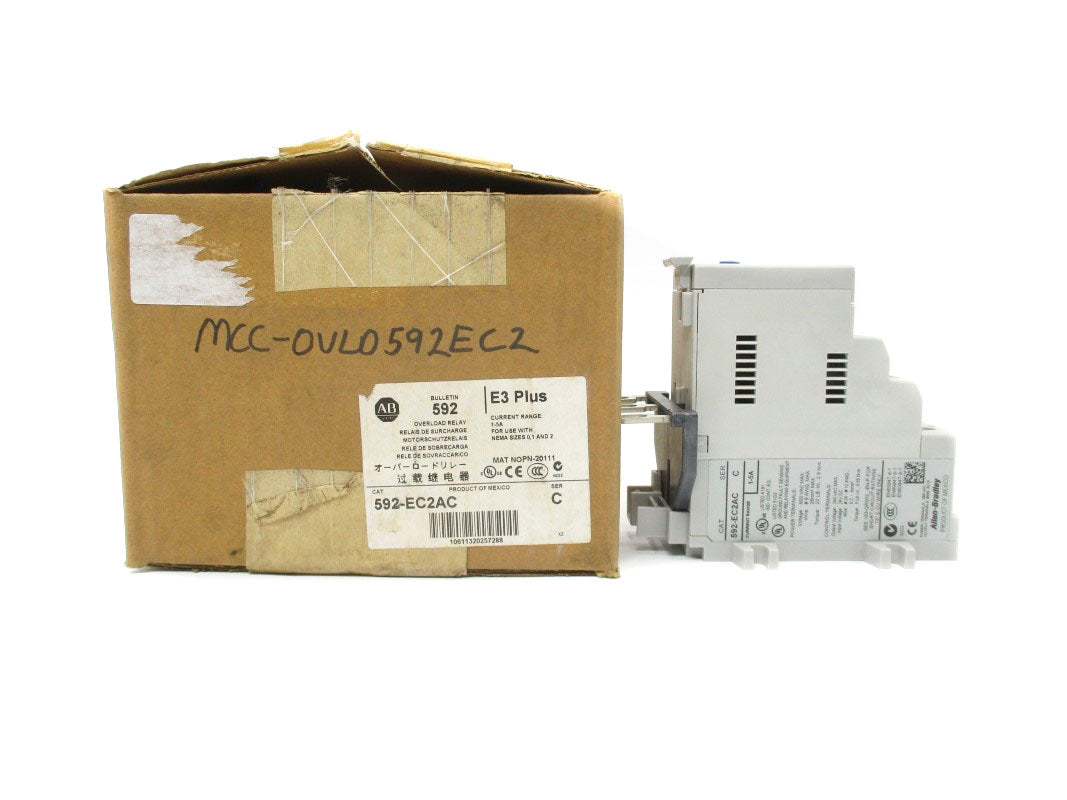 ALLEN BRADLEY 592-EC2AC SER. C 600VAC 1-5A NSMP
