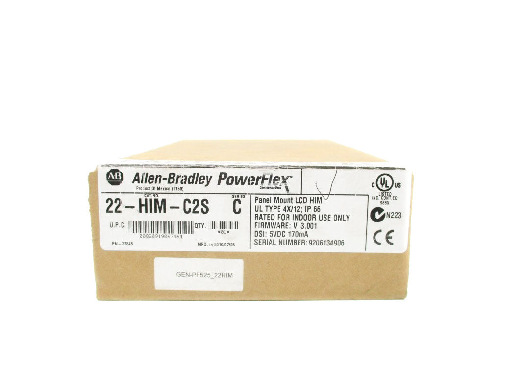 ALLEN BRADLEY 22-HIM-C2S SER. C F/W 3.001 DATE: 2019 5VDC NSFS