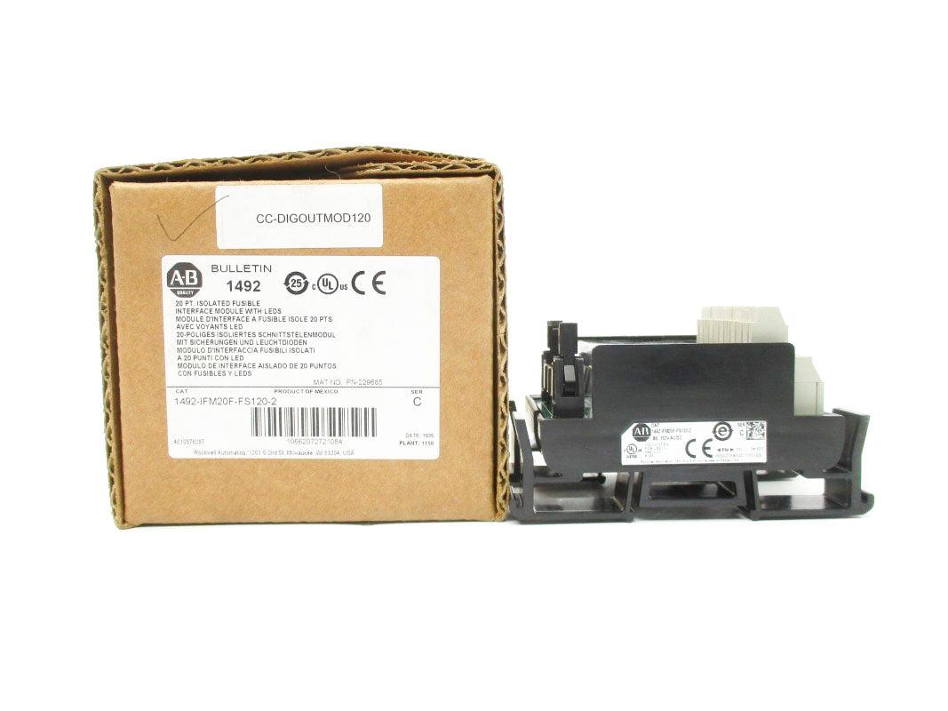 ALLEN BRADLEY 1492-IFM20F-FS120-2 SER. C 86-132VAC/DC NSMP