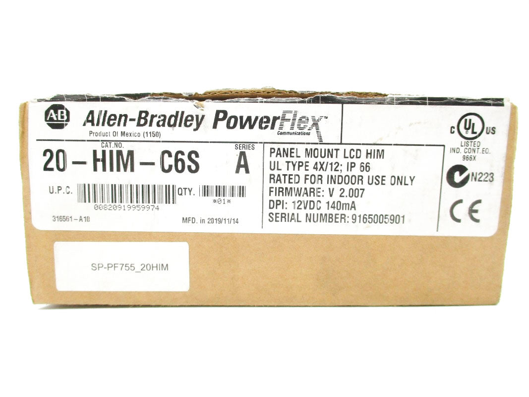 ALLEN BRADLEY 20-HIM-C6S SER. A F/W V2.007 12VDC NSMP