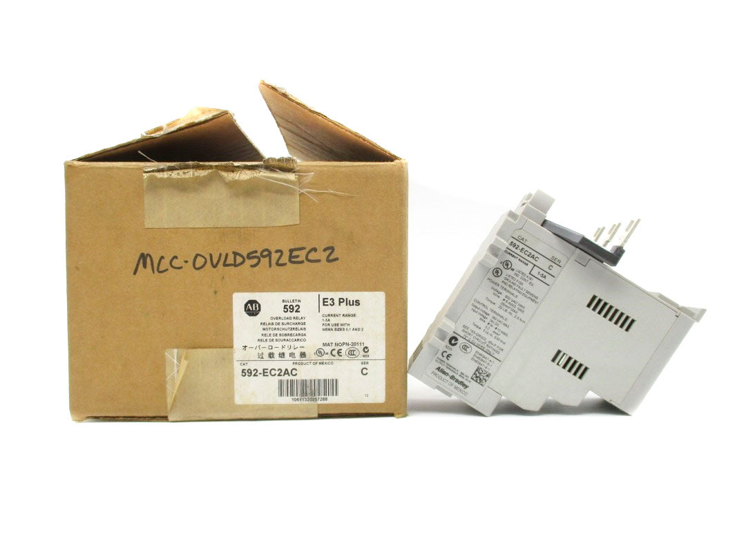 ALLEN BRADLEY 592-EC2AC SER. C 24VDC 1-5A (BR/WH) NSMP