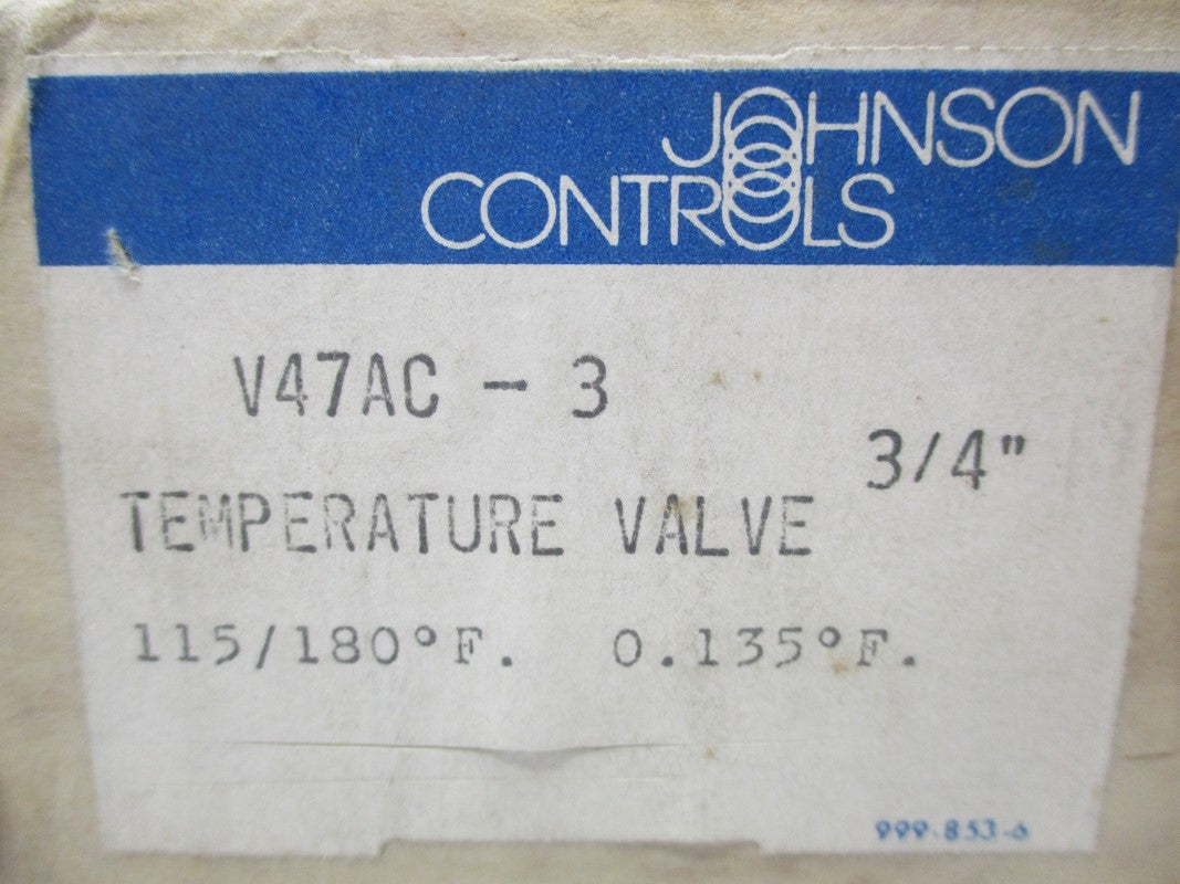 JOHNSON CONTROLS V47AC-3 115/180'F NSMP