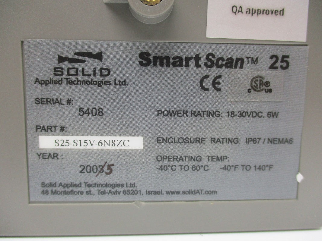 SOLID S25-S15V-6N8ZC 18-30VDC NSNP