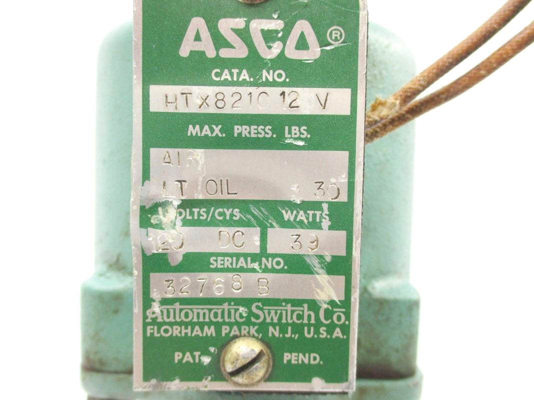 ASCO HTX821012V 120VDC UNMP