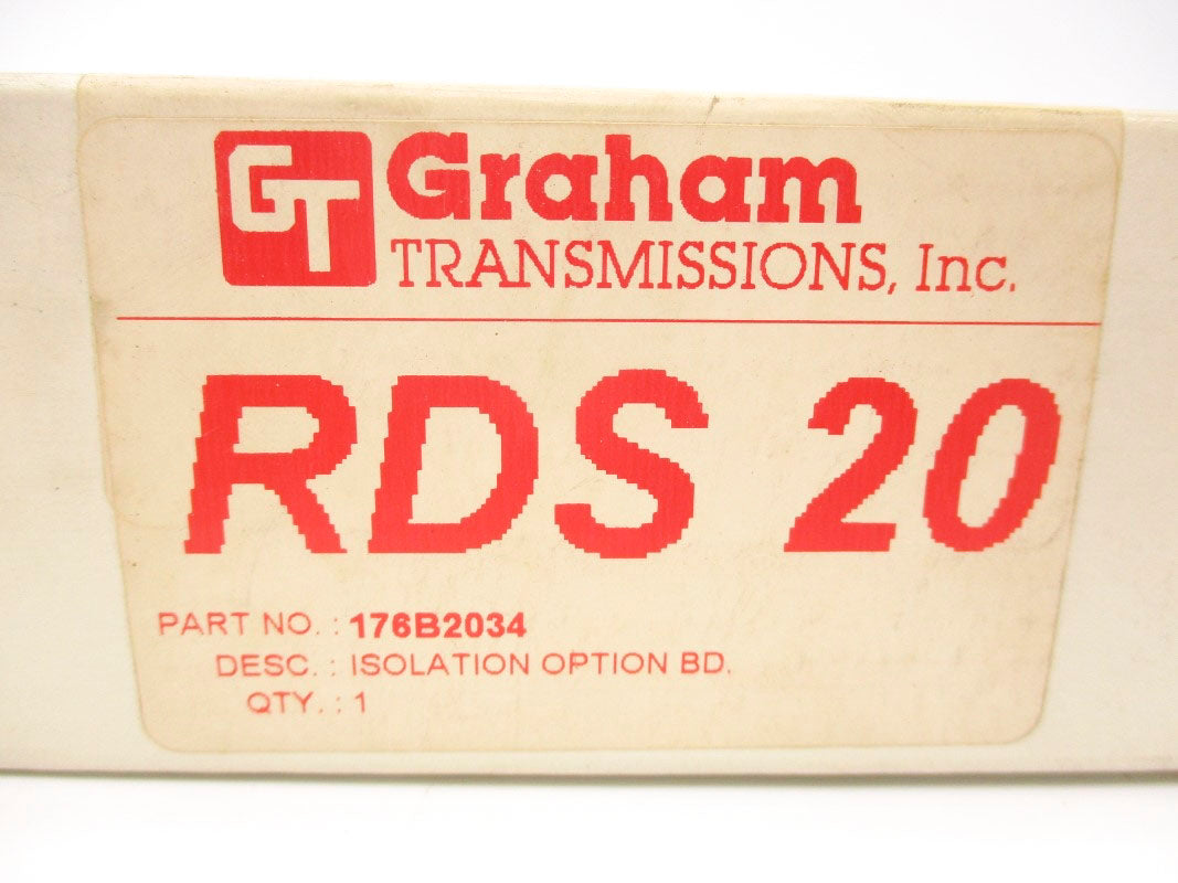 GRAHAM TRANSMISSIONS RDS20 176B2034 NSMP
