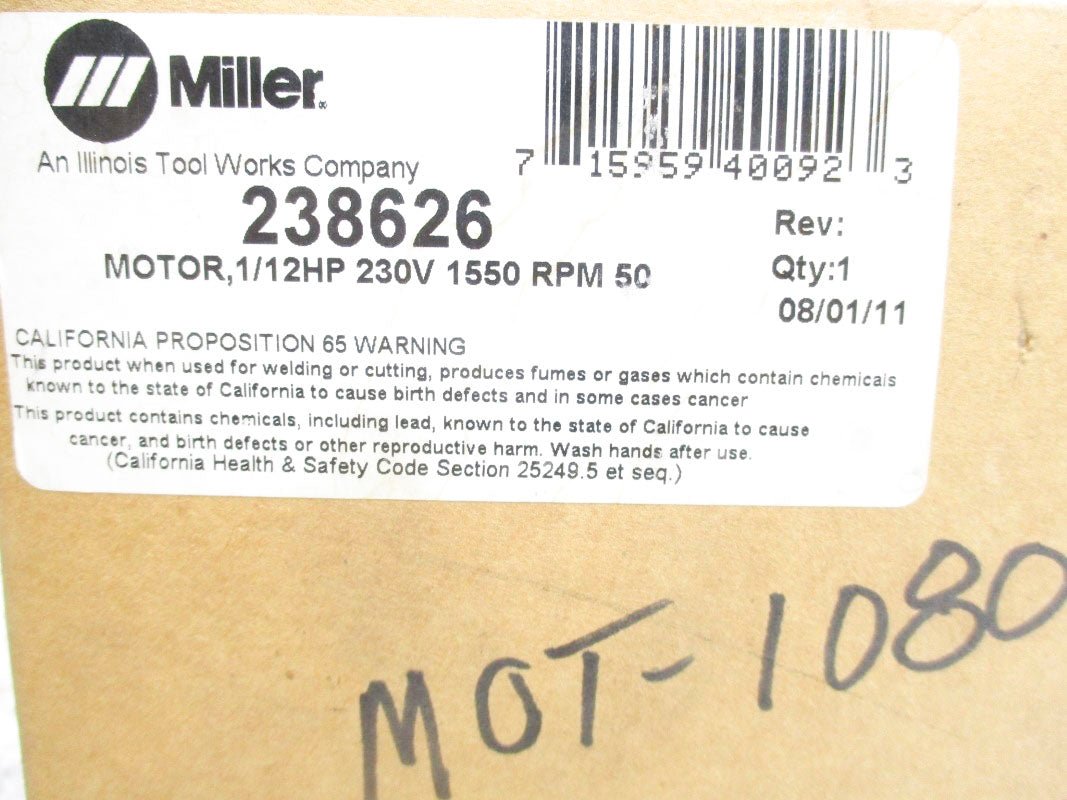 MILLER 238626 230V .64/.83A NSMP