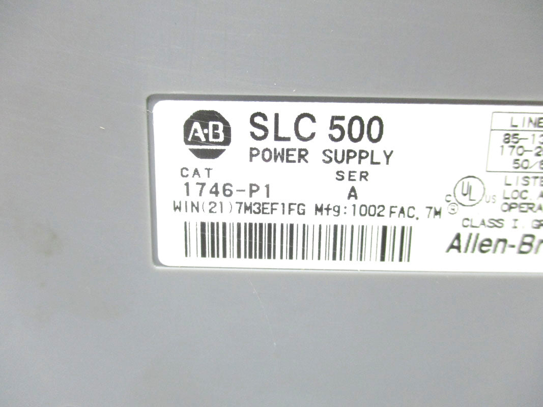 ALLEN BRADLEY 1746-P1 SER. A 170-265VAC UNMP