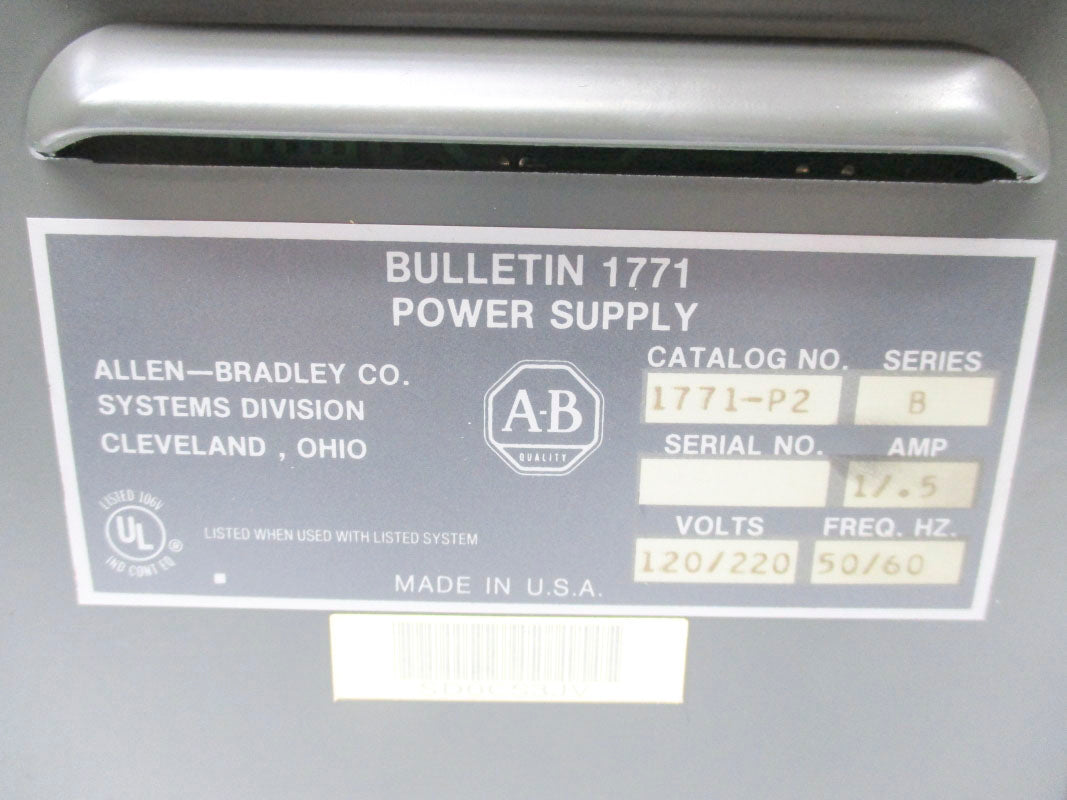 ALLEN BRADLEY 1771-P2 SER. B NSNP