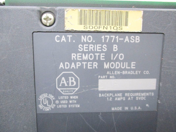 ALLEN BRADLEY 1771-ASB SER. B 5VDC 1.2A UNMP