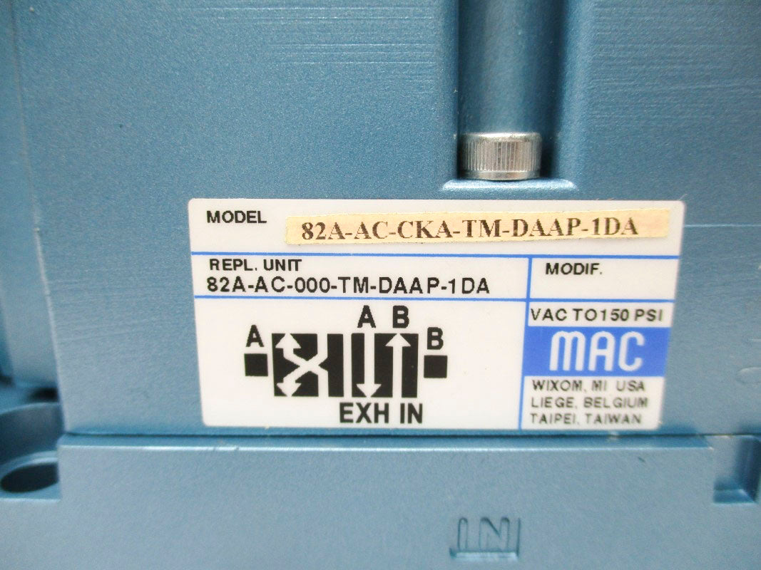 MAC 82A-AC-CKA-TM-DAAP-1DA 110/120V 150PSI NSNP