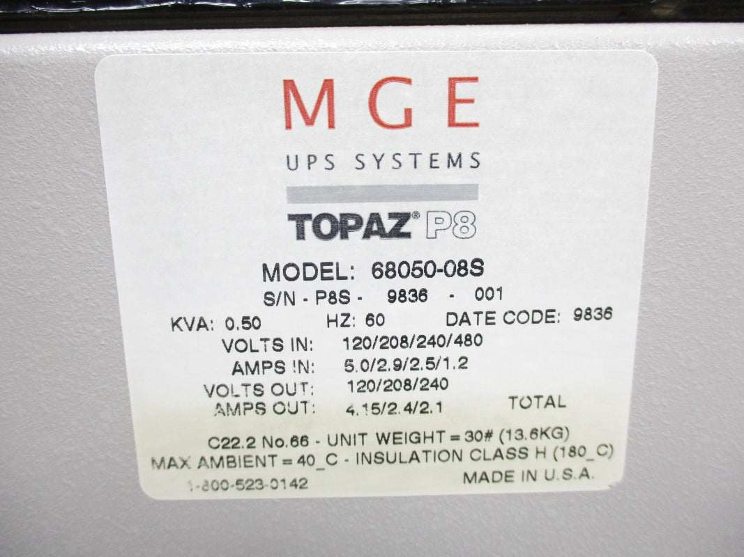 TOPAZ 68050-08S 480V 1.2A NSMP