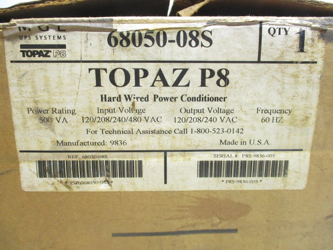 TOPAZ 68050-08S 480V 1.2A NSMP