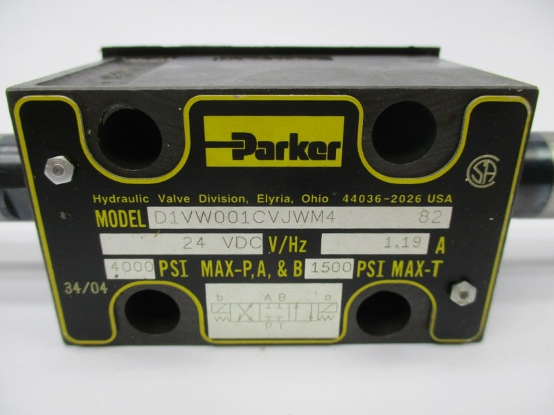 PARKER D1VW001CVJWM482 24VDC 1.19A 4000PSI NSNP