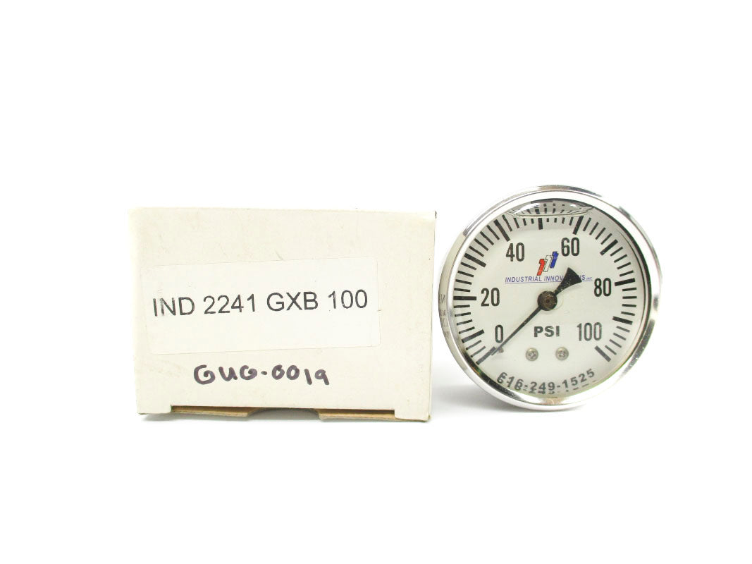 INDUSTRIAL INNOVATIONS IND2241GXB100 0-100PSI NSMP