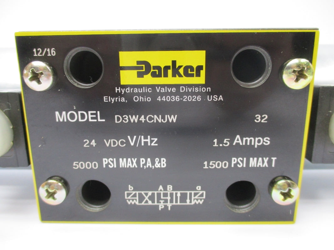 PARKER D3W4CNJW32 24VDC 1.5A 5000PSI NSNP