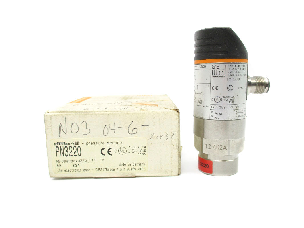 IFM EFECTOR PN-600PSBN14-KFPKG/US//V PN3220 8500PSI 1/4" NSMP