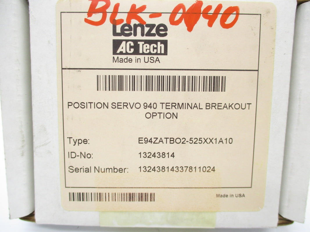 LENZE E94ZATBO2-525XX1A10 13242814 NSMP