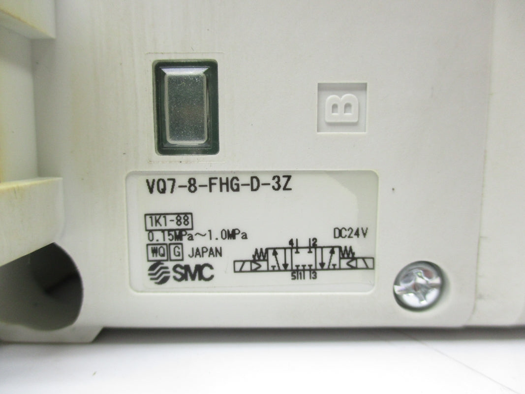 SMC VQ7-8-FHG-D-3Z 24VDC UNMP