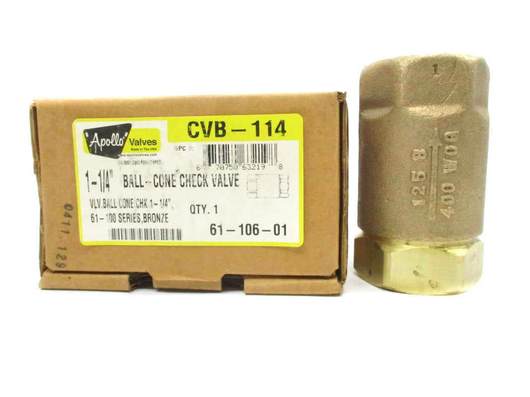 APOLLO VALVES 61-106-01 CVB-114 1-1/4" NSMP
