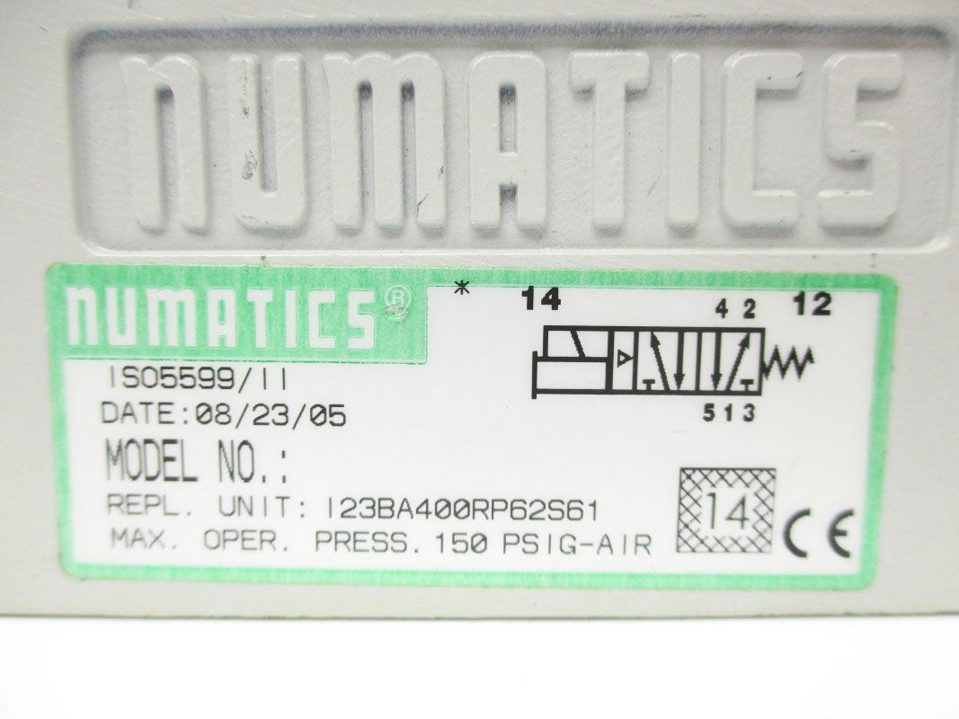 NUMATICS I23BA400RP62S61 150PSI NSNP