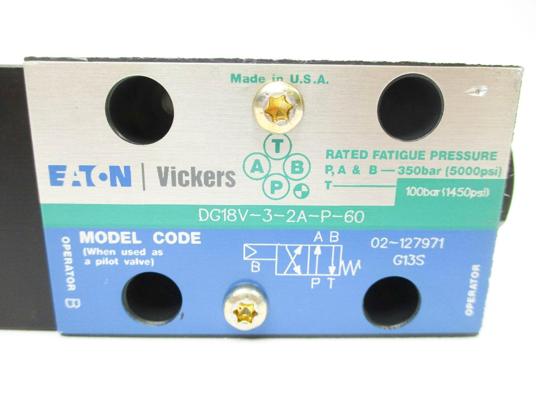 VICKERS DG18V32AP60 02-127971 5000PSI NSNP