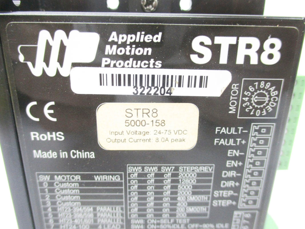 APPLIED MOTION PRODUCTS STR8 5000-158 24-75VDC NSNP