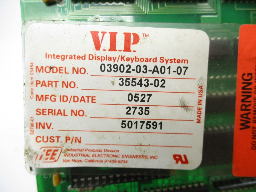 IEE 03902-03-A01-07 35543-02 (AS PICTURED) UNMP