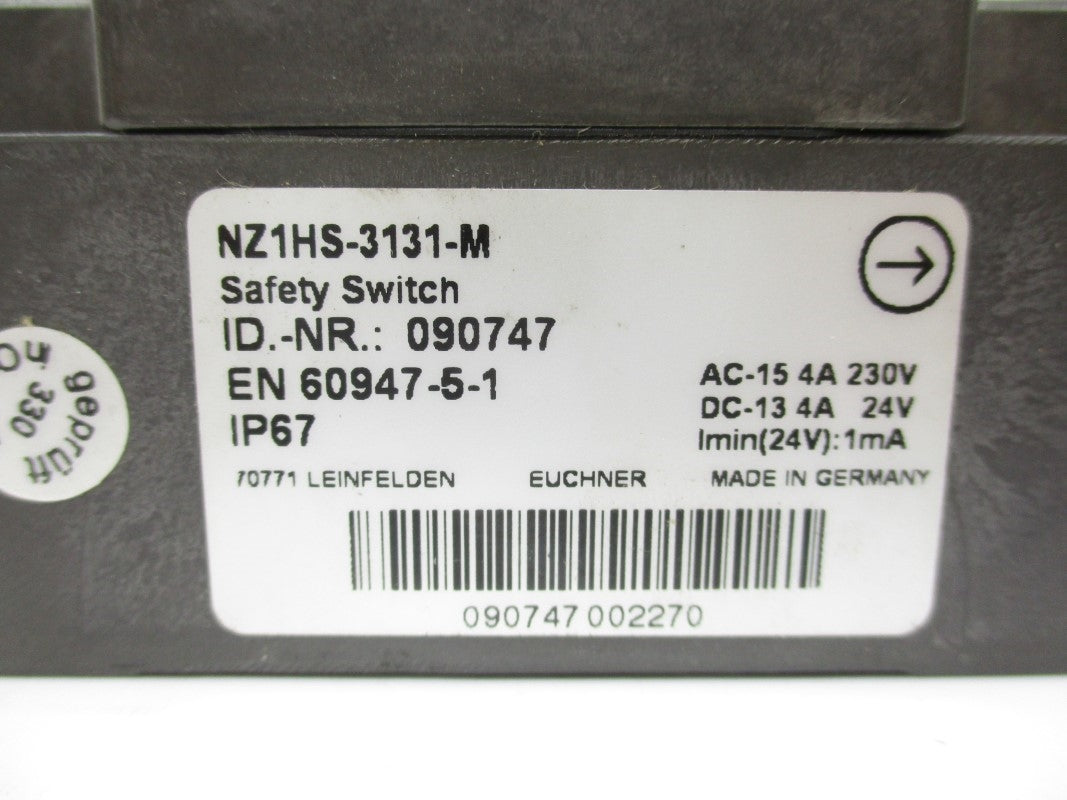 EUCHNER NZ1HS-3131-M 230V 4A NSMP