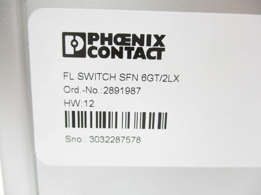 PHOENIX CONTACT FLSWITCHSFN6GT/2LX 2891987 NSNP