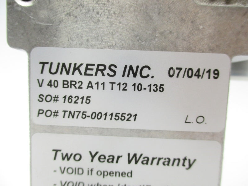 TUNKERS V40BR2A11T1210-135 UNMP