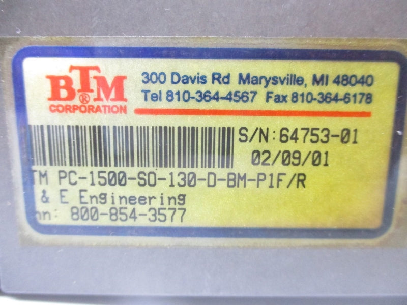 BTM PC-1500-SO-130-D-BM-P1F/R NSNP